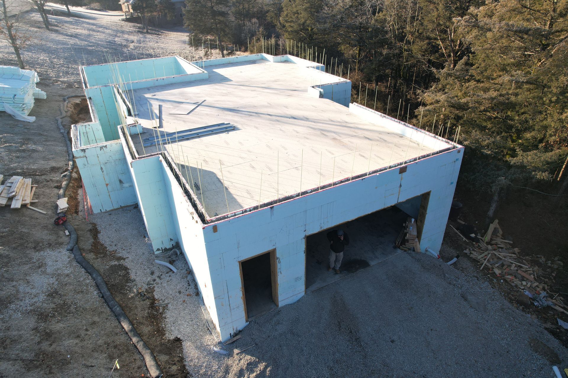 Home during construction - icf buildings with top contractor in Fayetteville AR