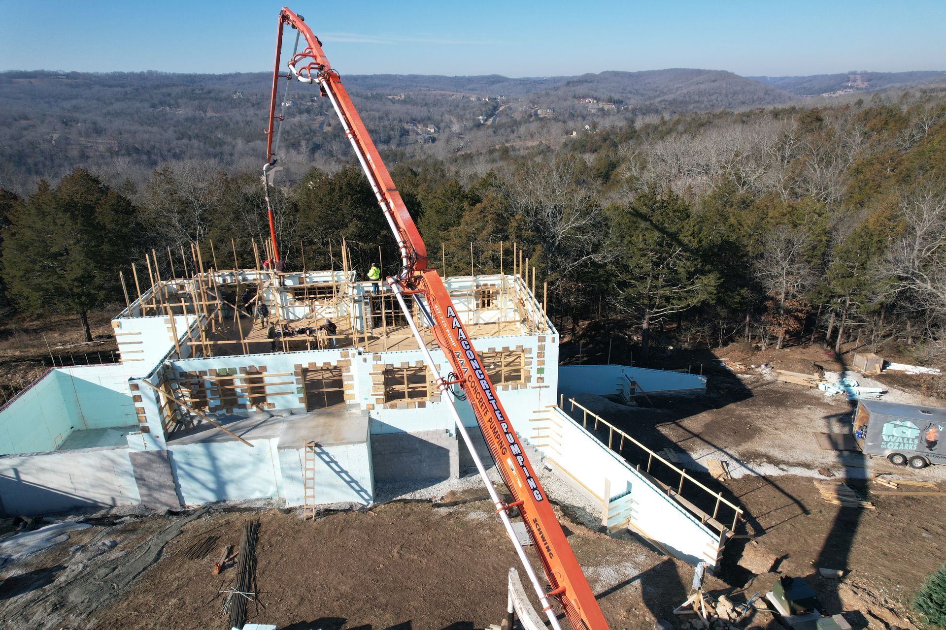 Home during construction - icf buildings with top contractor in Fayetteville AR