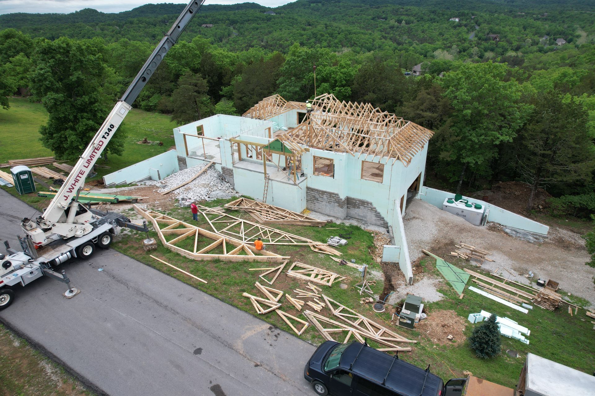Home during construction - icf buildings with top contractor in Rogers AR