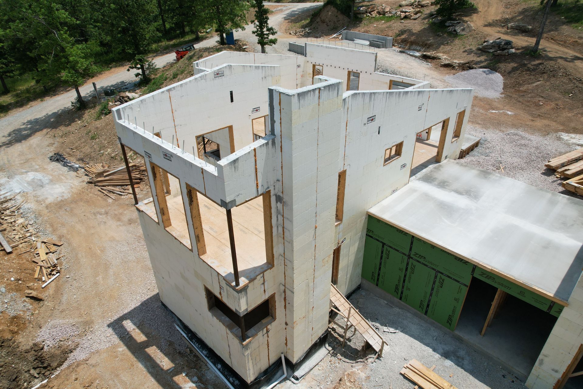 Home during construction - icf buildings with top contractor in Fayetteville AR