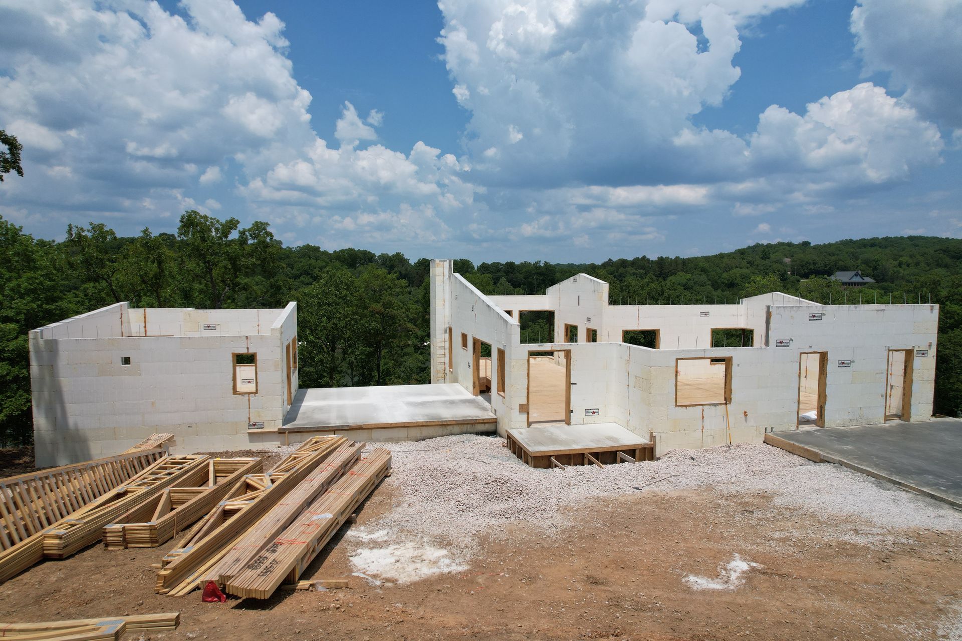 Home during construction - icf buildings with top contractor in Fayetteville AR