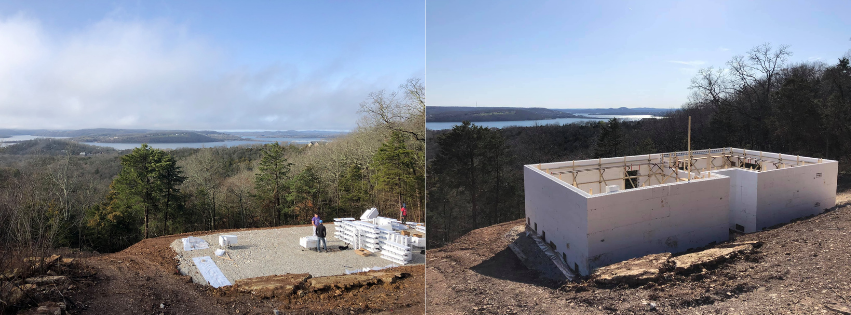 ICF blocks construction site | Branson West, MO