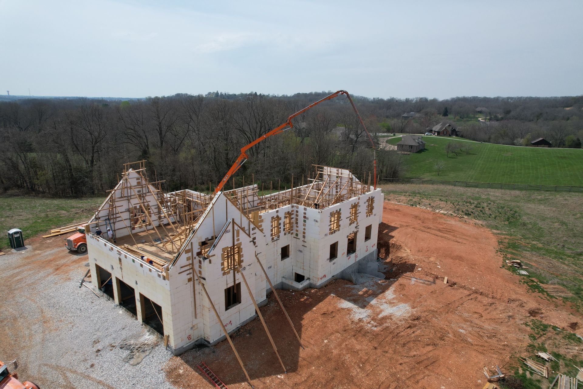 ICF custom home with reinforced concrete core walls | Springfield, MO
