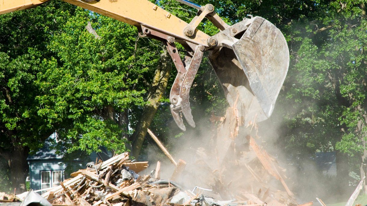 Demolishing a building