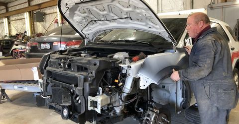 Repairing the Car — Corvallis, OR — Free Bird Auto Body & Paint