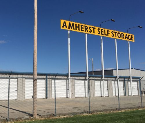 Amherst Self Storage sign outside