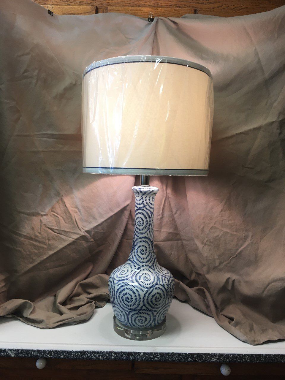 Blue Jar Lamp Shade — Albuquerque, NM — Uptown Lamps and Shades