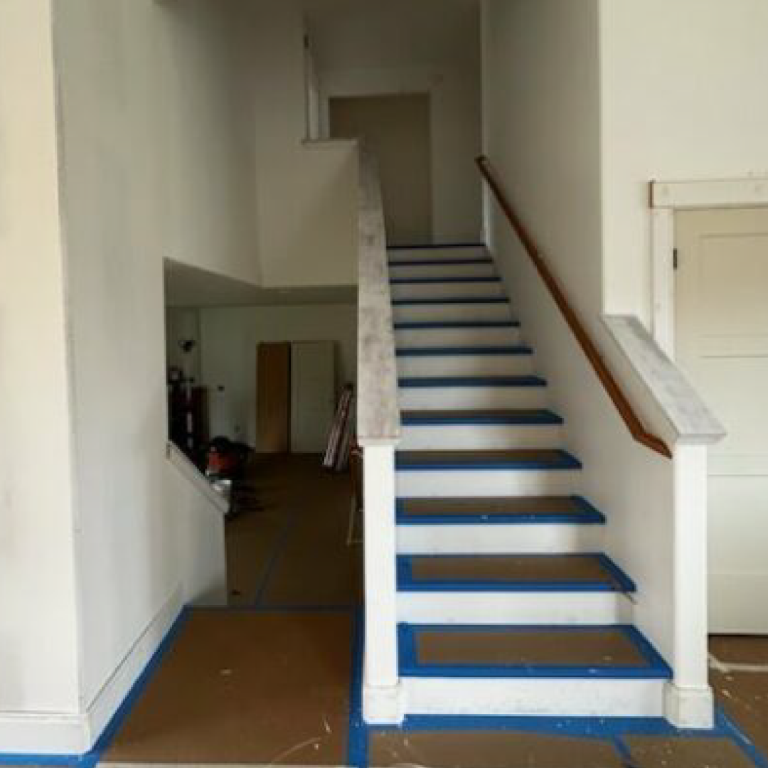 Staircase before - Spanaway, WA | Top Grade Development