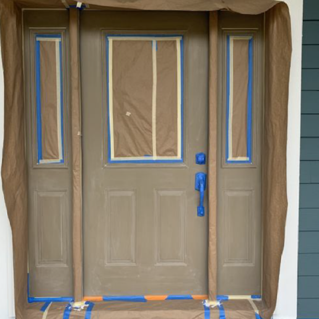 Front door before painting - Spanaway, WA | Top Grade Development