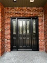Front door with brick after - Spanaway, WA | Top Grade Development