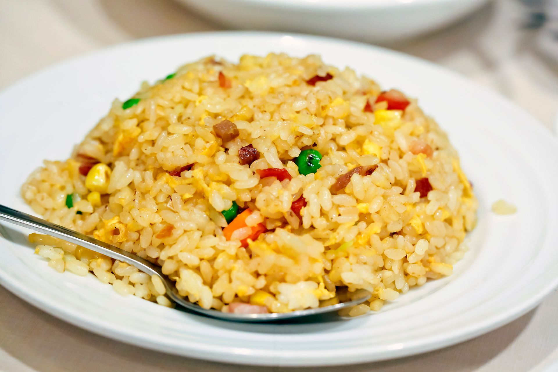 Fried Rice In White Plate | Goffstown, NH | China Gourmet