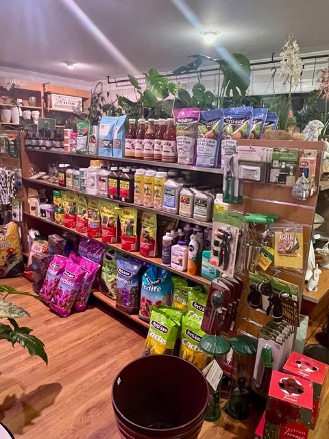 Premium plant care aisle at Beau Monde Nursery 