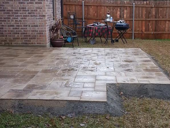 Raised Patio Instalation