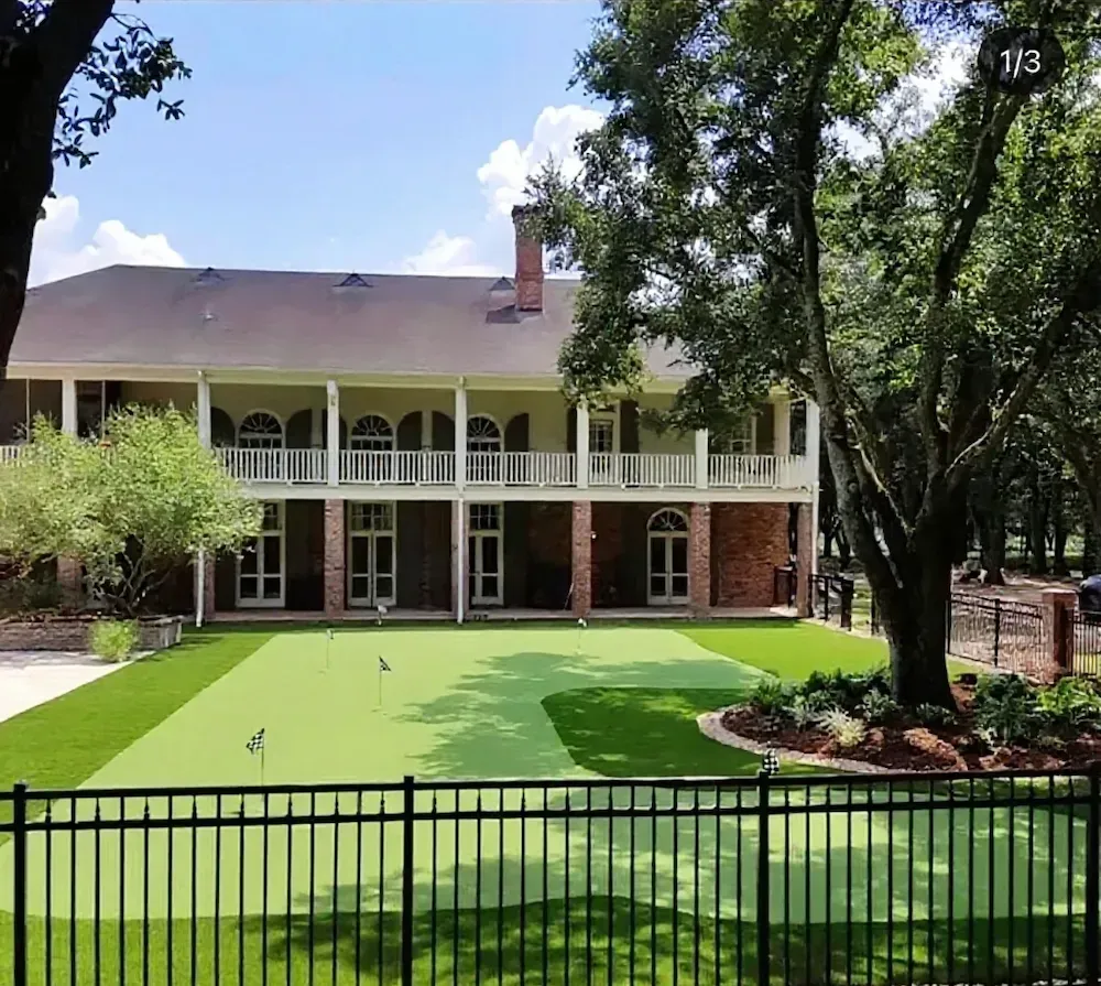 Beau Monde Putting Green Installation Robert's Cove  LA