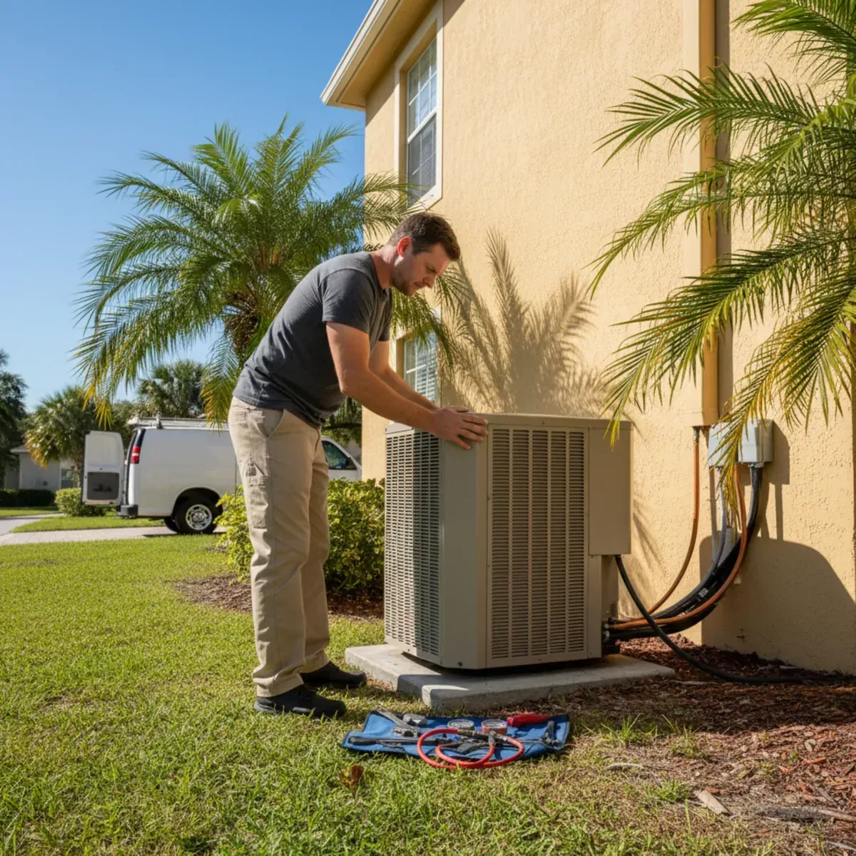 professional AC installation process Lakewood Ranch