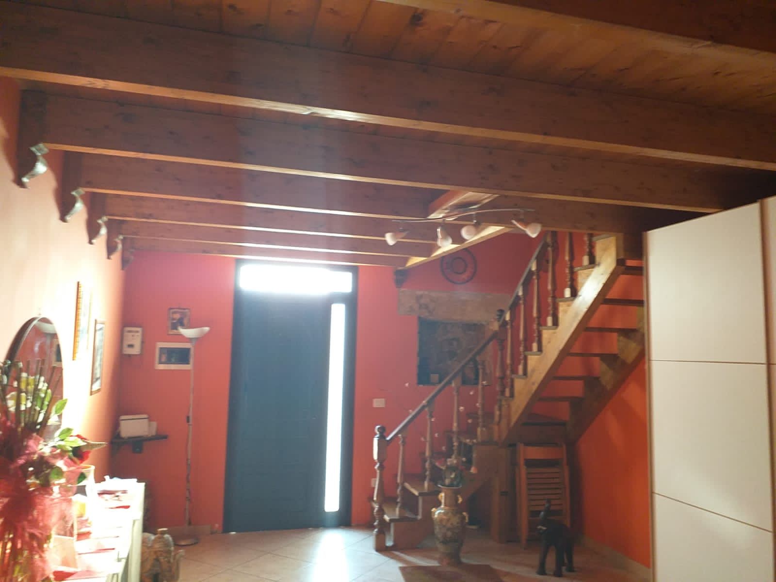 scala e soppalco in legno