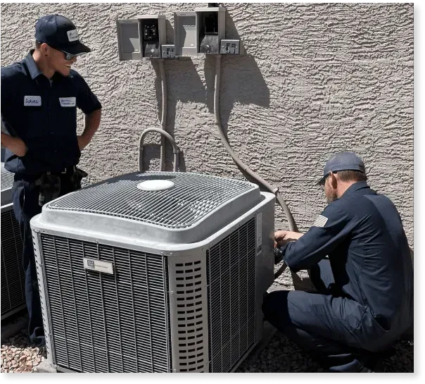 A group of people are posing for a picture in a building.