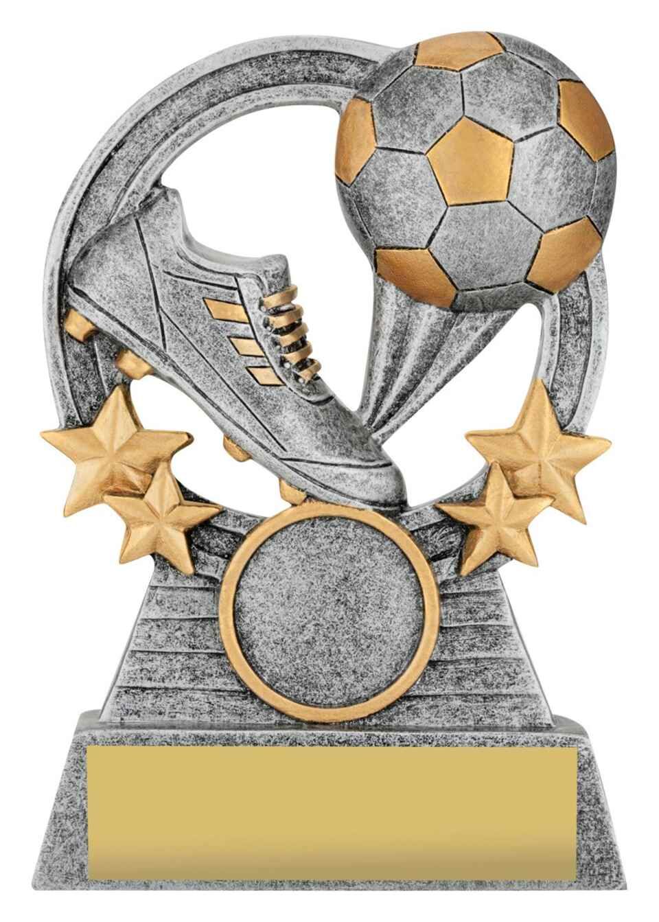 football and shoe trophy design
