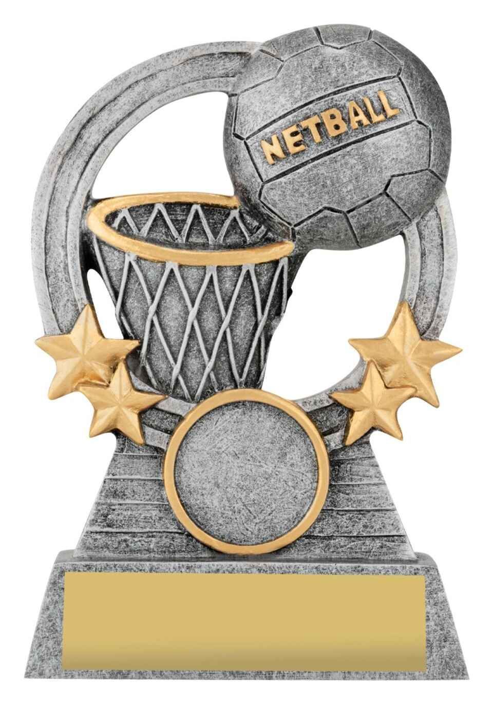 ball in net trophy design