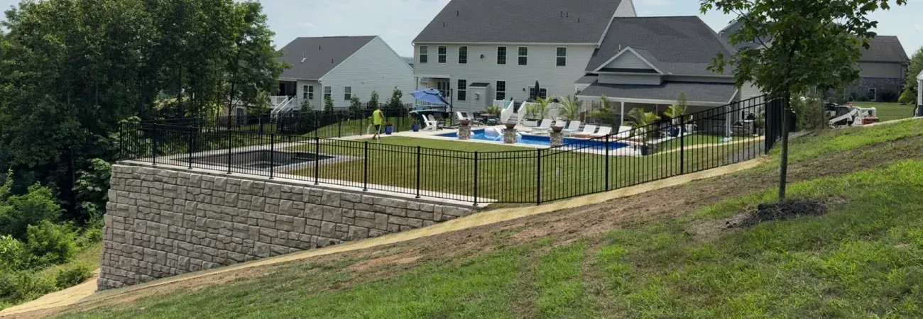 Professional hardscaping services in Spring Grove PA featuring patio and walkway installation with clean stonework and durable design