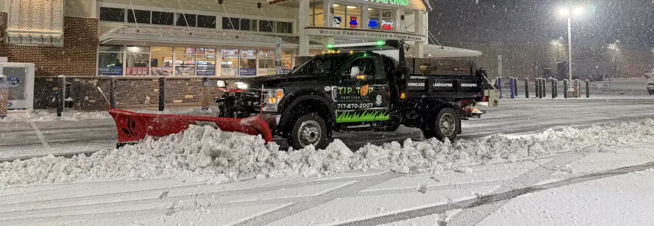 Snow removal and ice control services in Spring Grove PA ensuring safe, clear driveways, walkways, and outdoor areas during winter