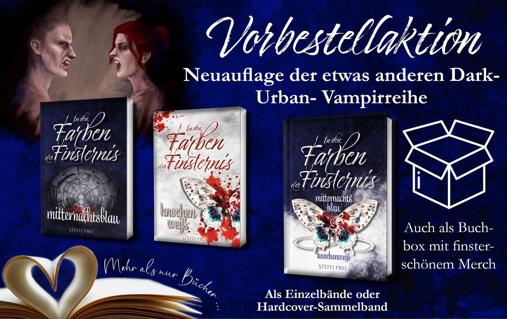 Vorbestellaktion: Neuauflage der etwas anderen Vampirreihe - In den Farben der Finsternis im Steffi 