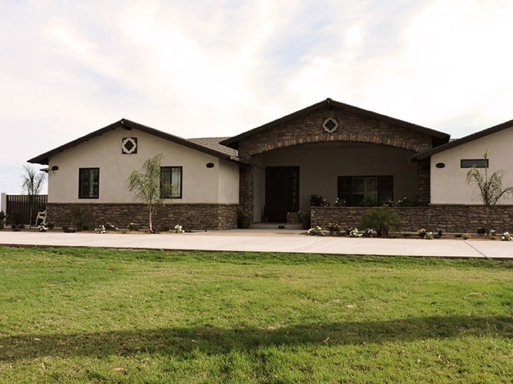Front of House with Grass — Imperial, CA — NS Construction