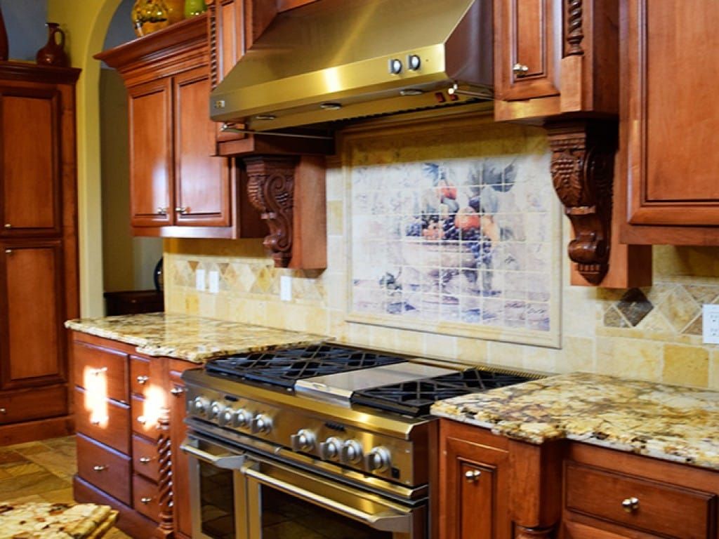 Custom Kitchen Countertop with Gas Range — Imperial, CA — NS Construction