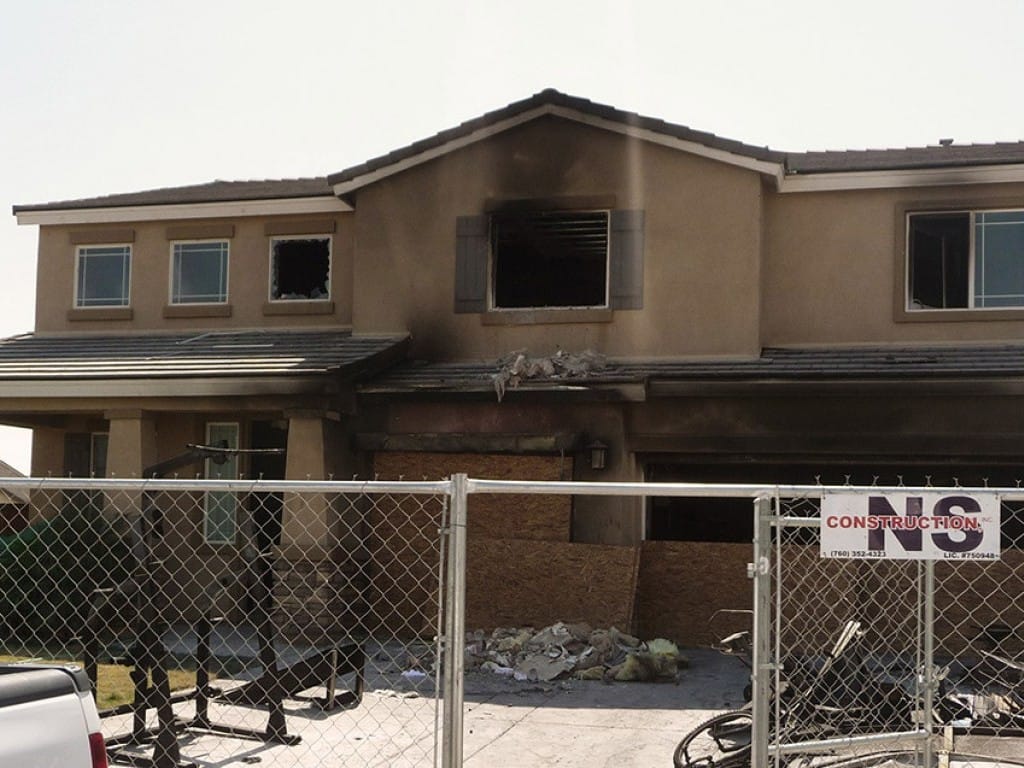 House Burnt Inside — Imperial, CA — NS Construction