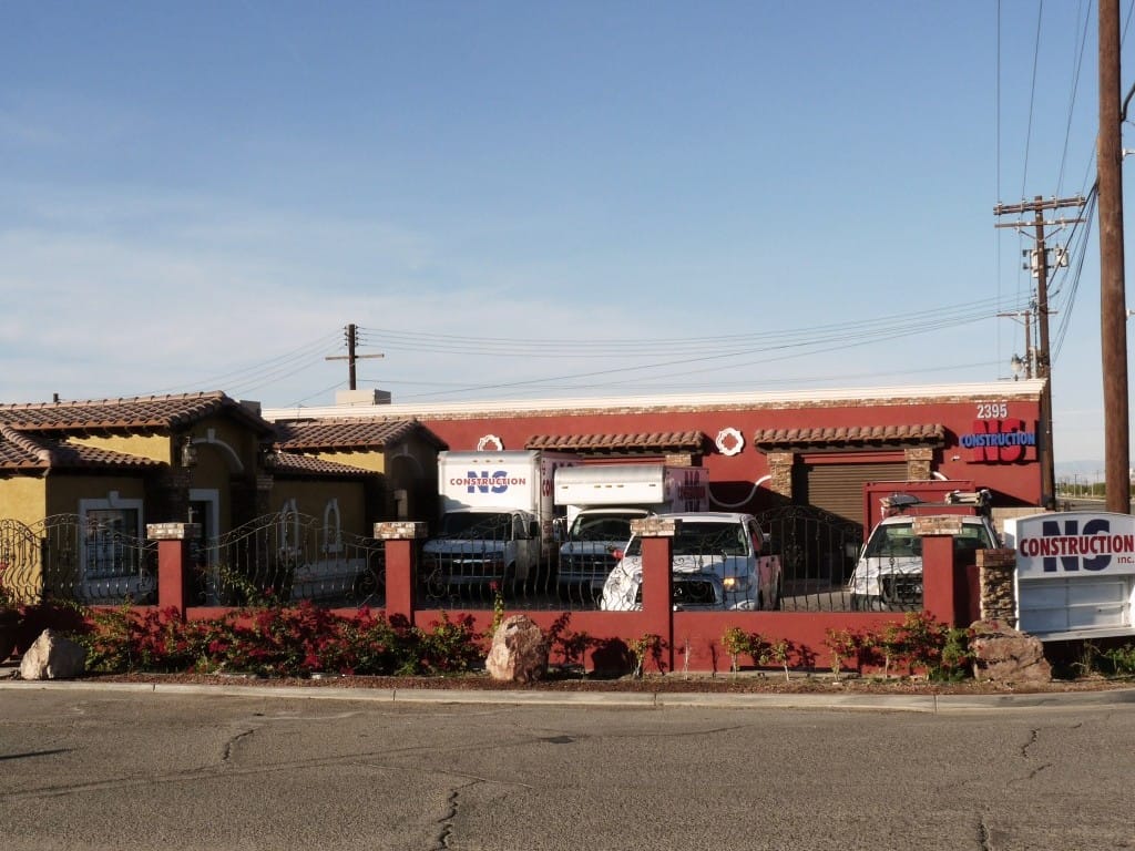 NS Construction Office with Trucks Parked Outside — Imperial, CA — NS Construction