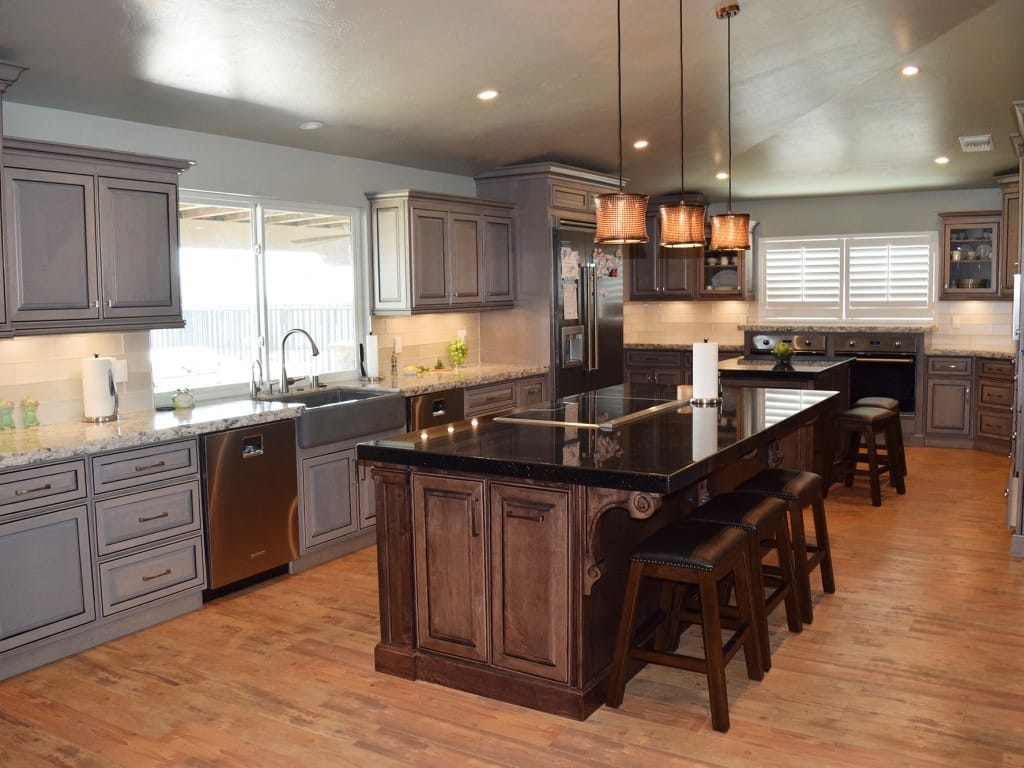 Kitchen with Black Marble Countertop — Imperial, CA — NS Construction