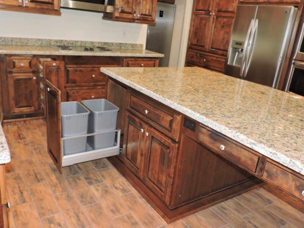 Table Countertop with Trash Bin Drawer — Imperial, CA — NS Construction