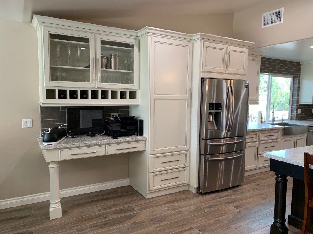 Cabinet with Wine Shelf — Imperial, CA — NS Construction