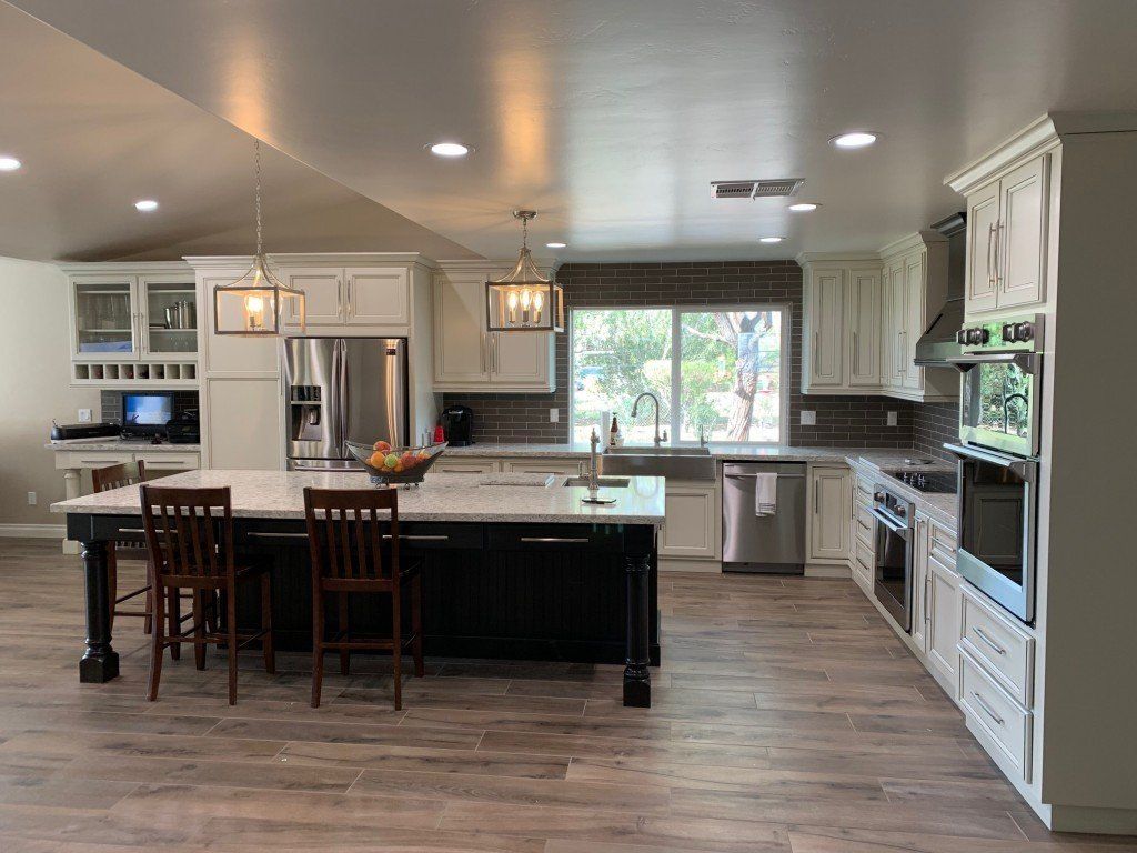 Kitchen with Vinyl Wood Flooring — Imperial, CA — NS Construction
