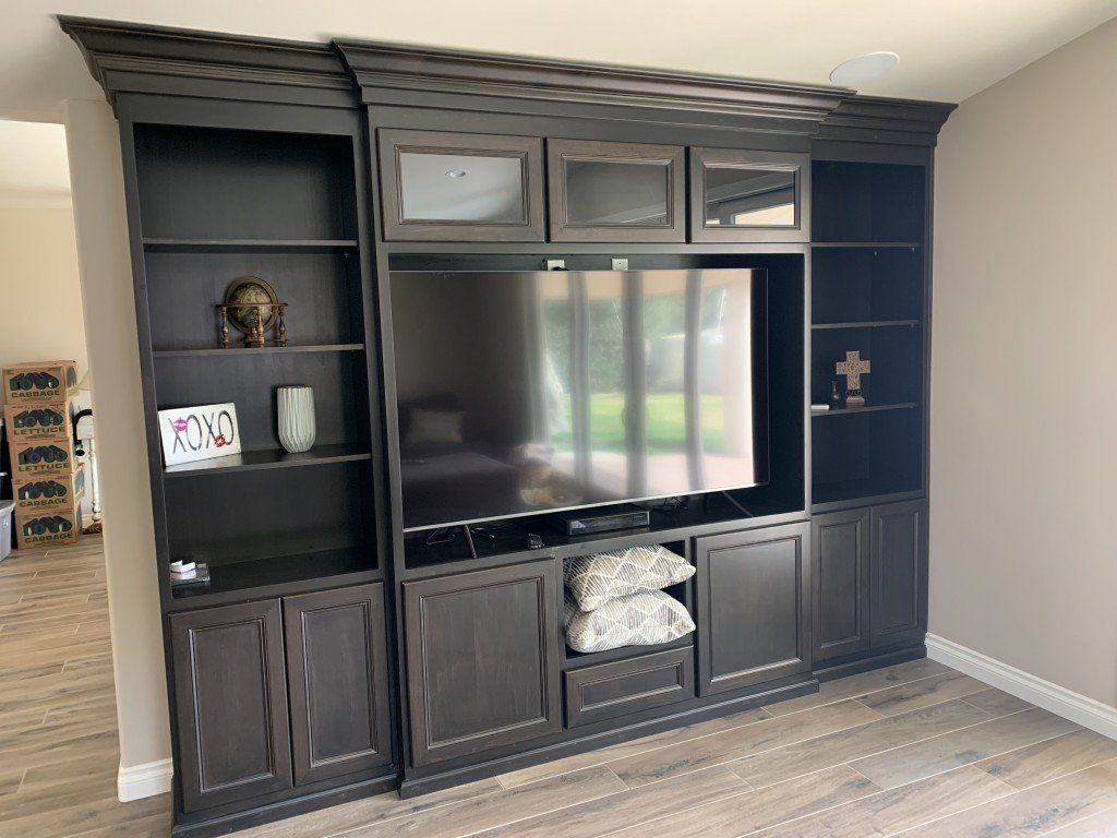 Custom Wooden Living Room Shelf — Imperial, CA — NS Construction