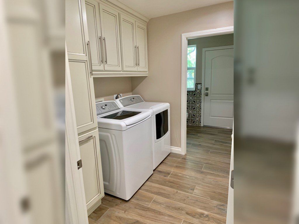 Two Washing Machines Below the Cabinet — Imperial, CA — NS Construction