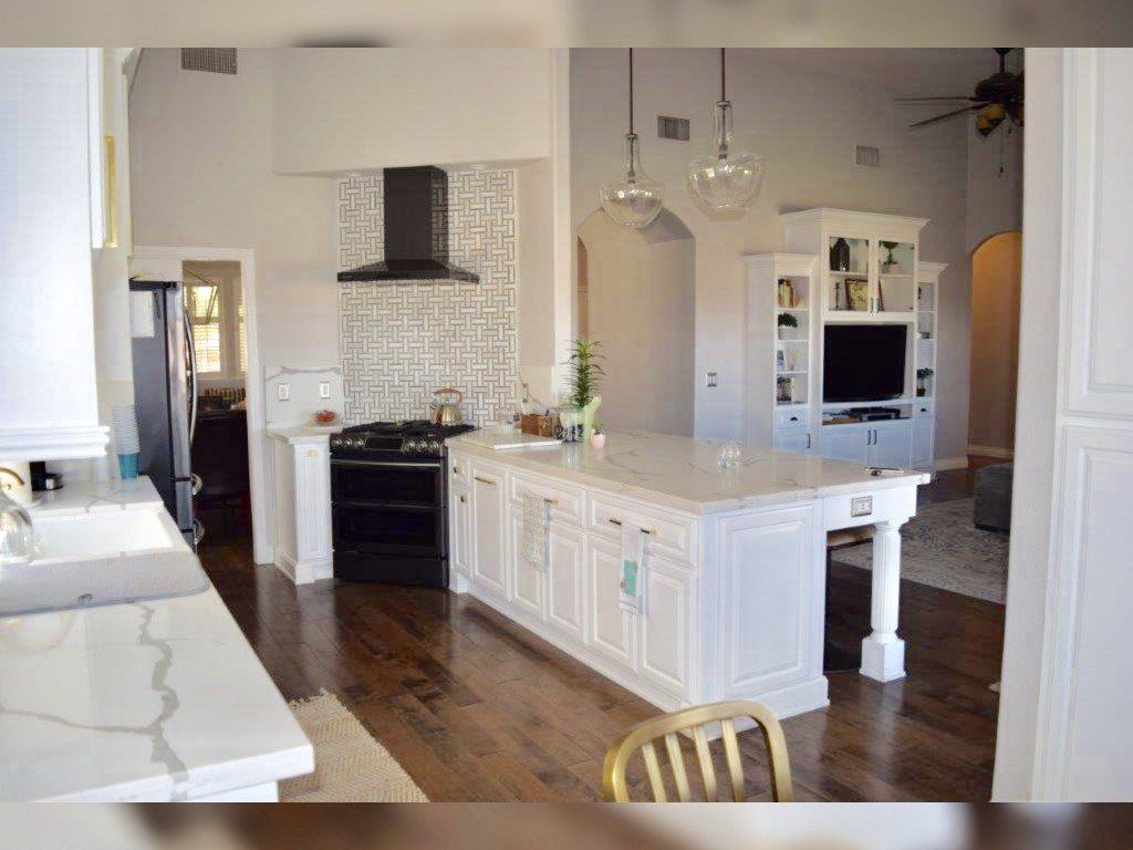 Black Gas Range Besides Countertop — Imperial, CA — NS Construction