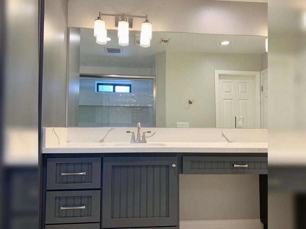Bathroom with Mirror — Imperial, CA — NS Construction