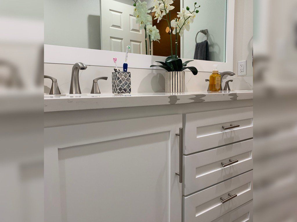 Bathroom with Cabinet — Imperial, CA — NS Construction