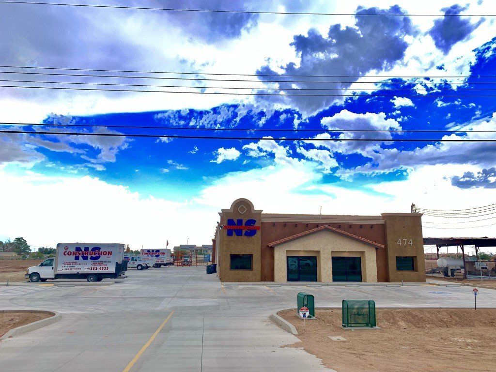 NS Construction Location with Truck Outside — Imperial, CA — NS Construction