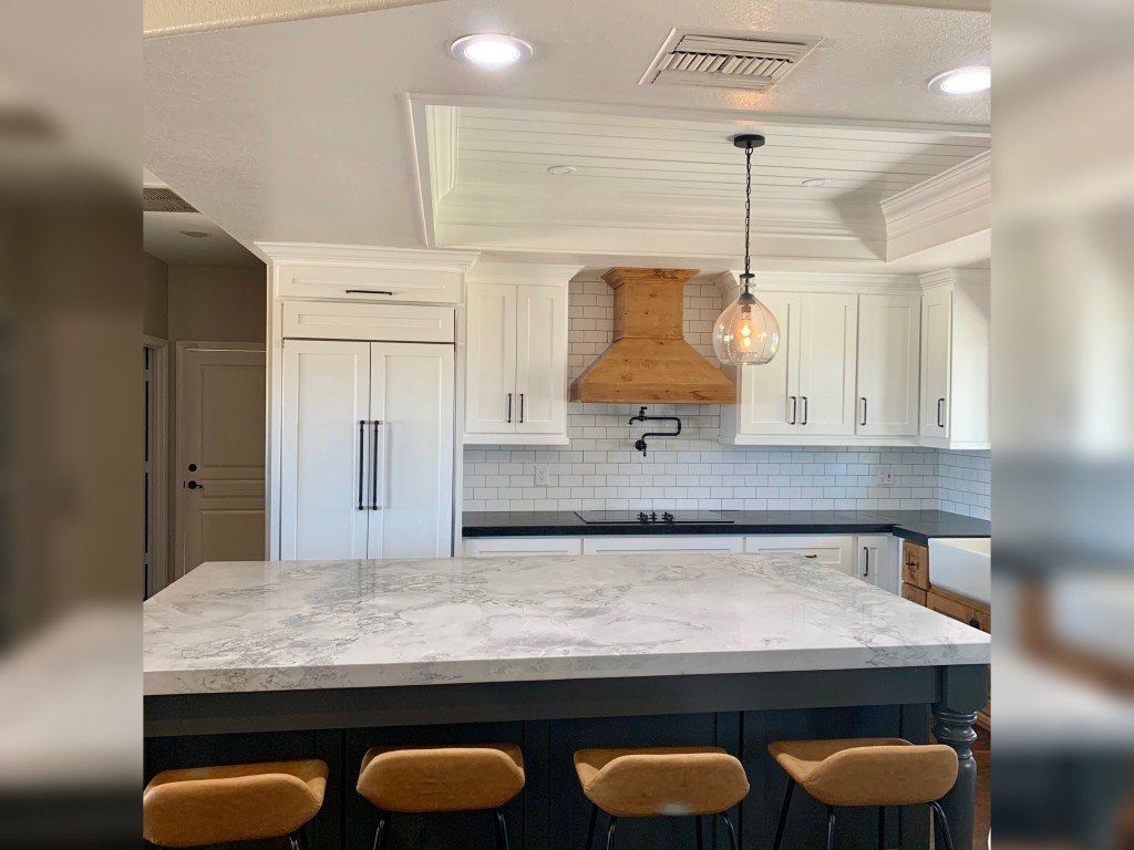 Kitchen with Modern High Chairs — Imperial, CA — NS Construction