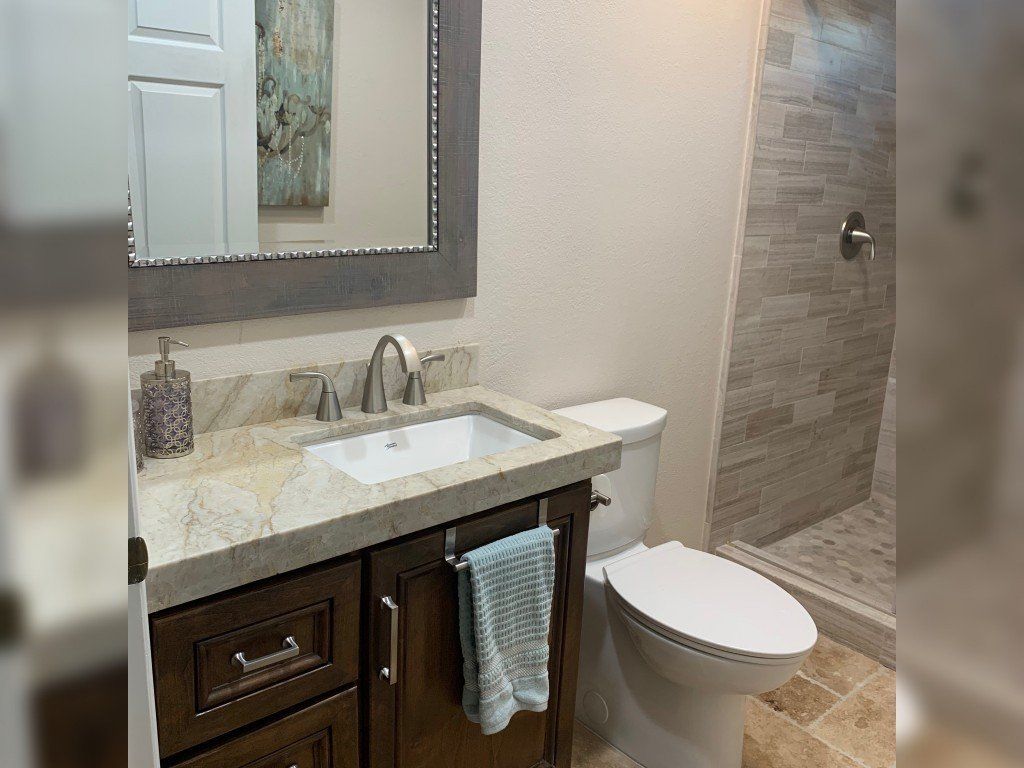 Toilet Bowl Beside Countertop — Imperial, CA — NS Construction