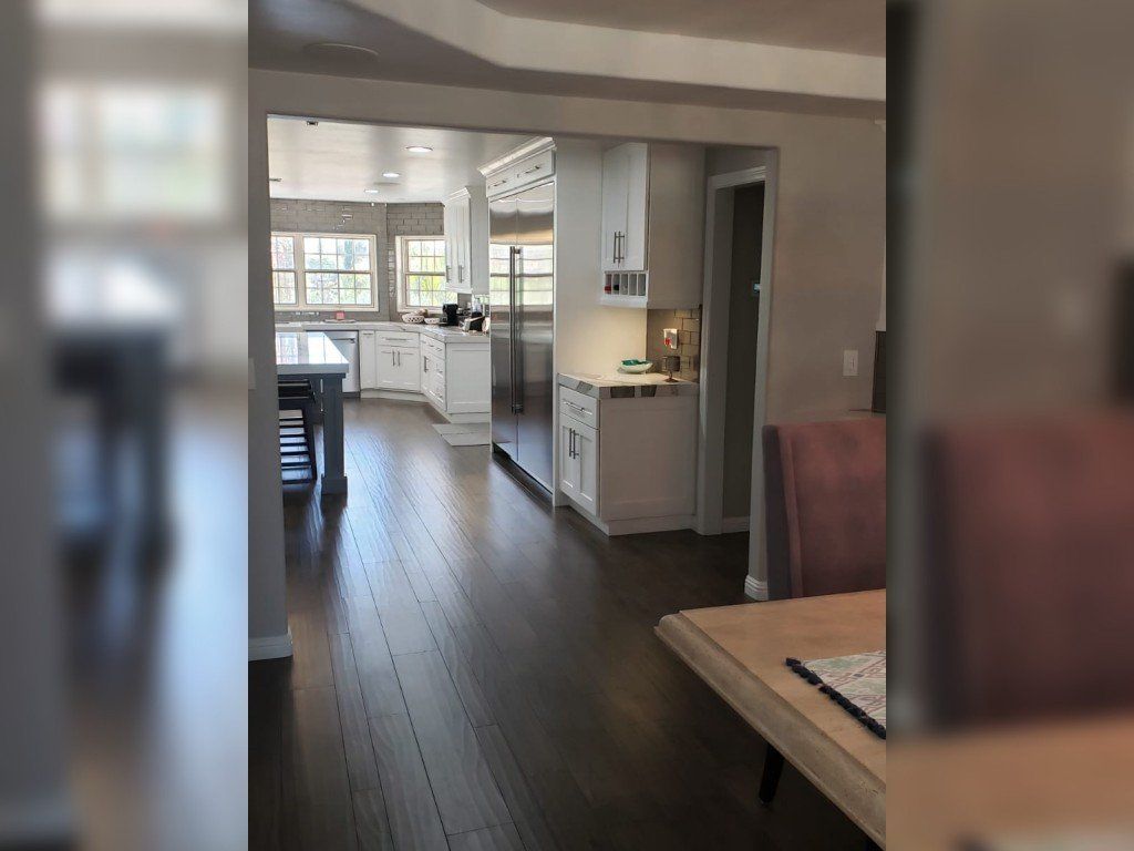 Fridge in Custom Cabinet — Imperial, CA — NS Construction