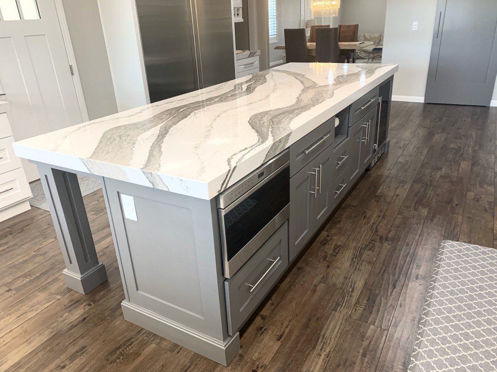 Countertop with Microwave and Sterilizer — Imperial, CA — NS Construction