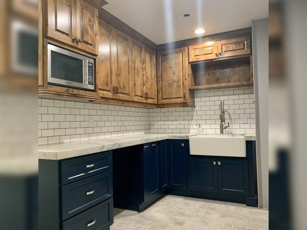 Blue Kitchen Cabinet — Imperial, CA — NS Construction