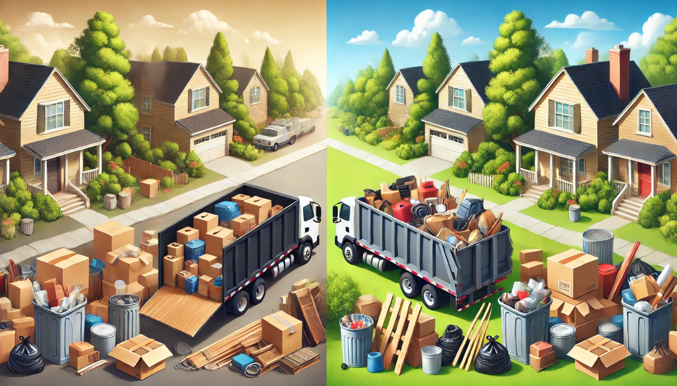 Dumpster rental vs junk removal
