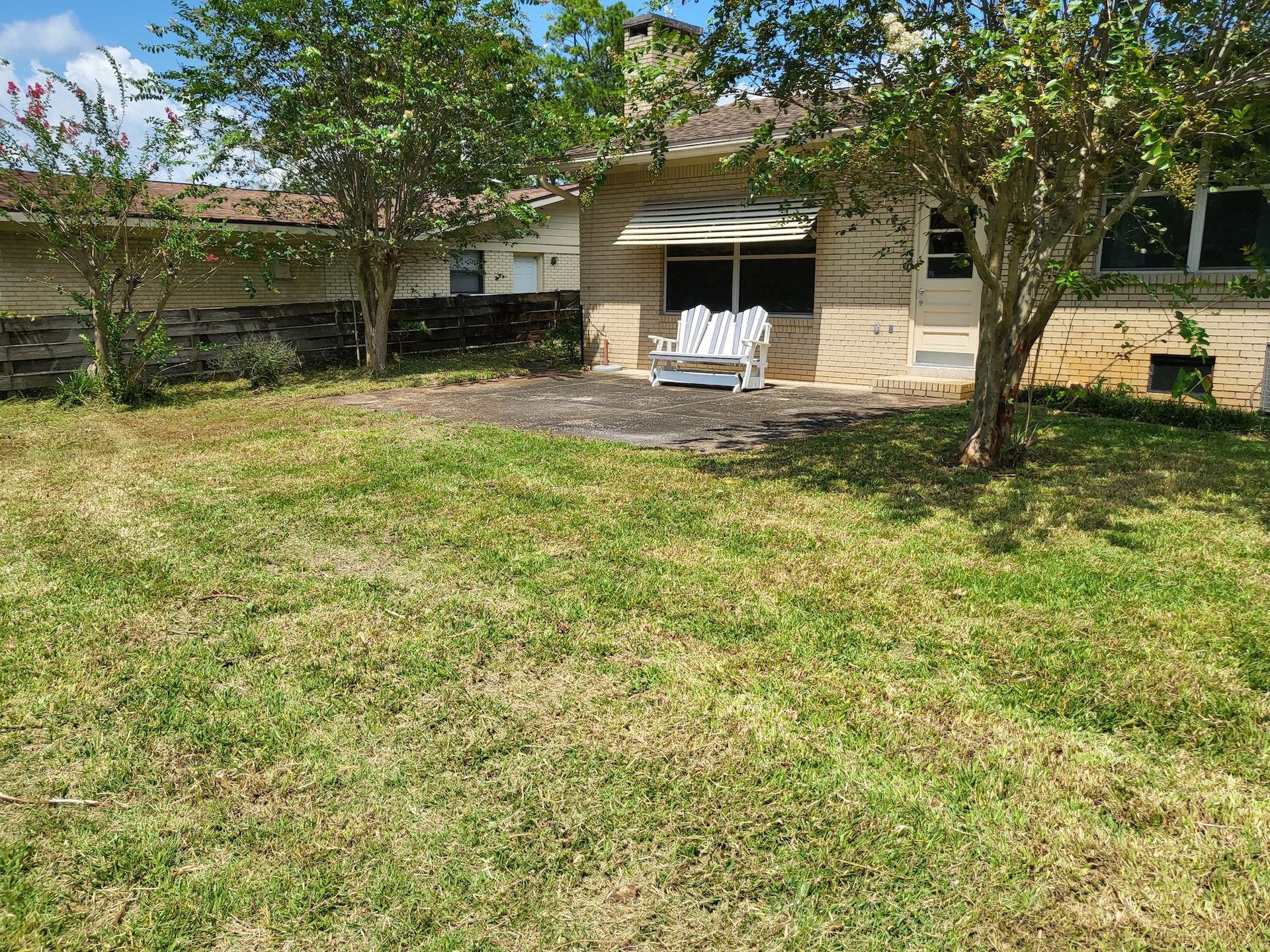 residential lawn care service performed