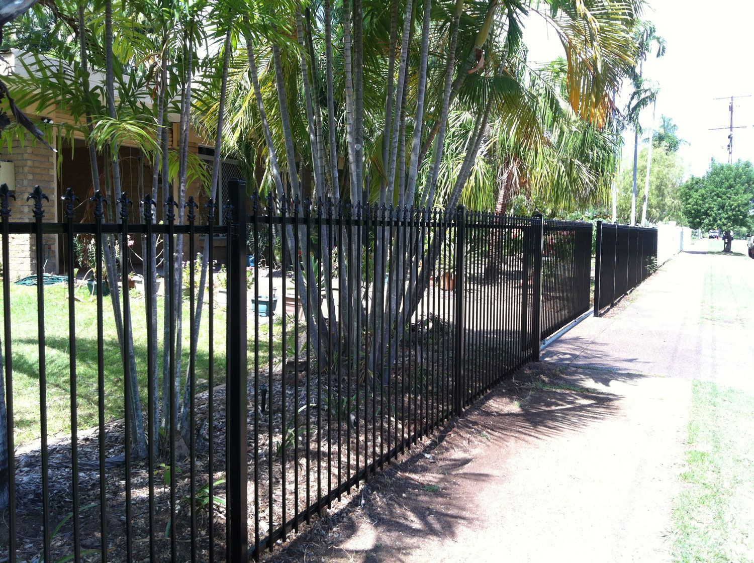 Black Fencing In Darwin Around A Property