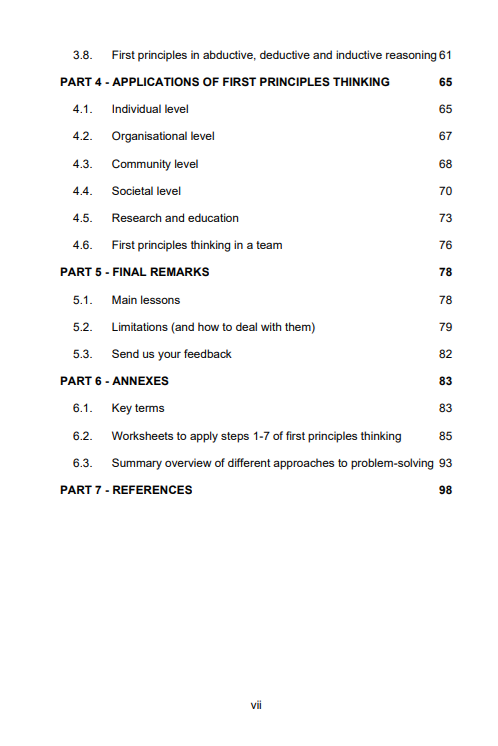 First Principles Thinking Manual
How to Generate Innovative Solutions to Today’s Societal Challenges - Factory for Innovative Policy Solutions