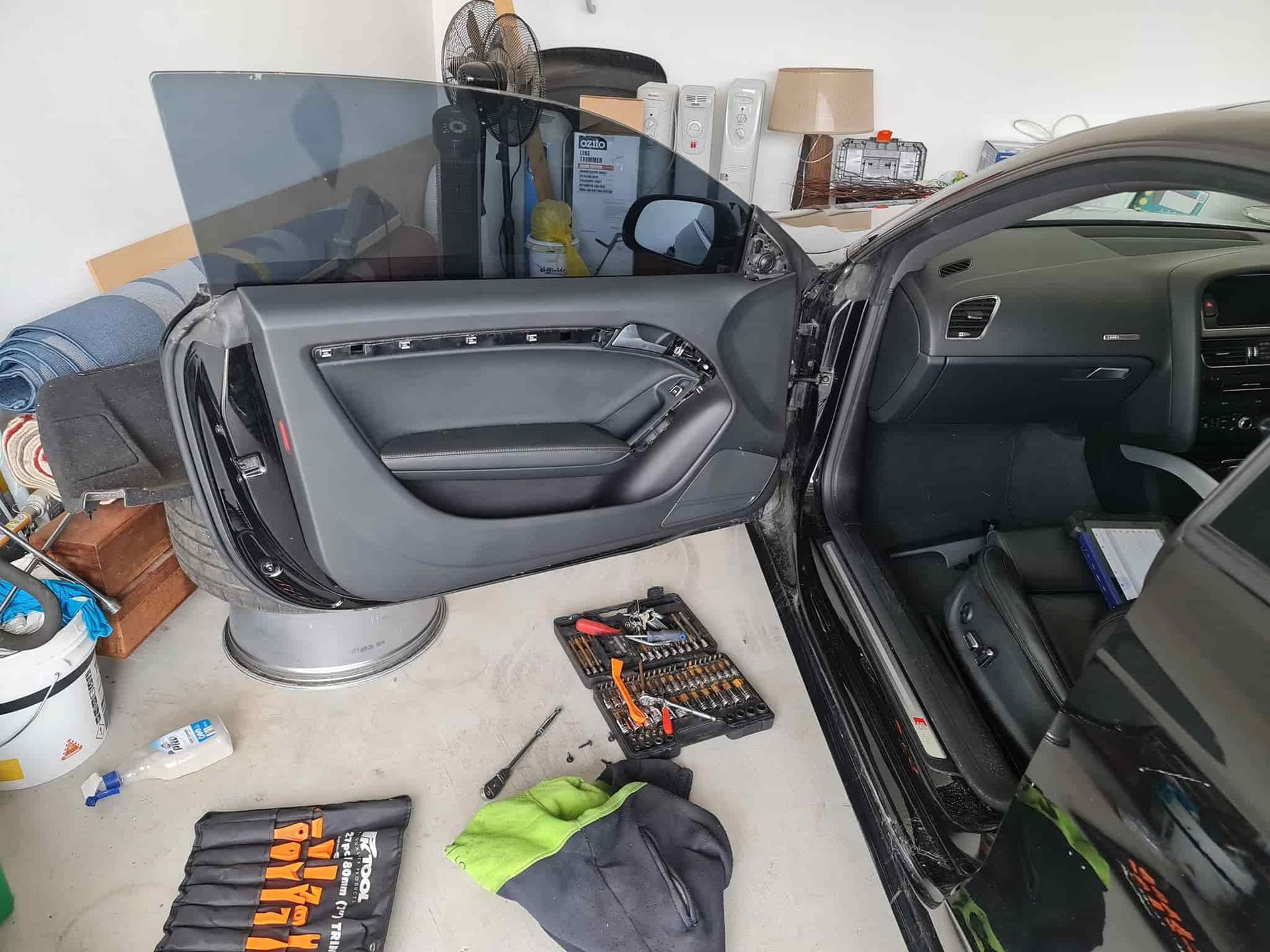 The Inside Of A Car Is Being Worked On In A Garage — Filip's Automotive in Crestwood, NSW